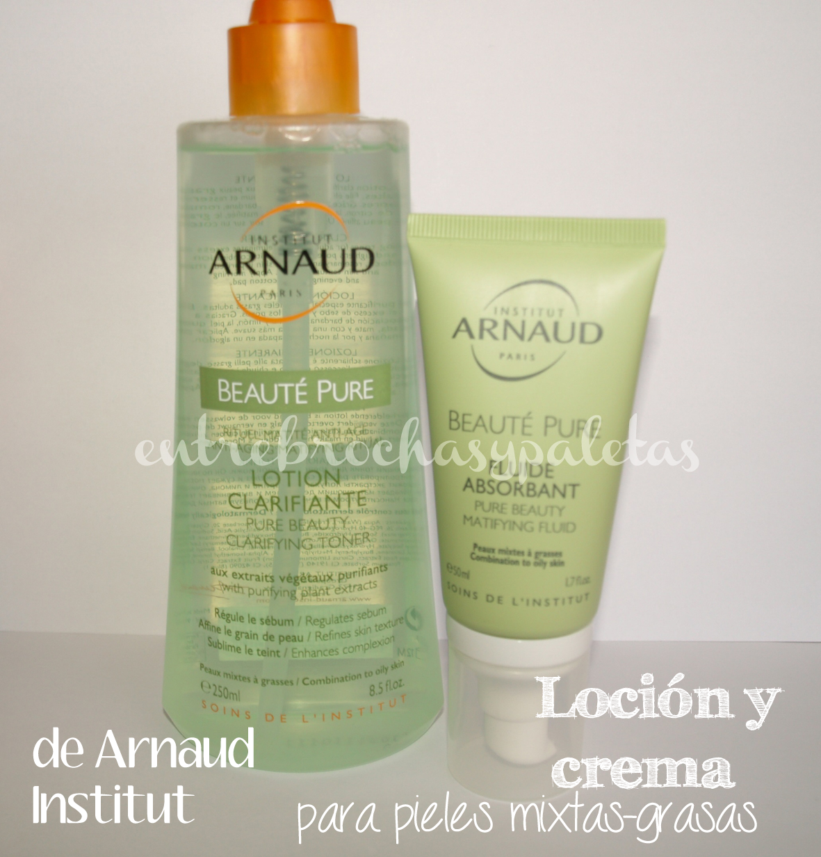 Loción clarificante y crema matificante de Institut Arnaud – Entre brochas y paletas | Blog de belleza