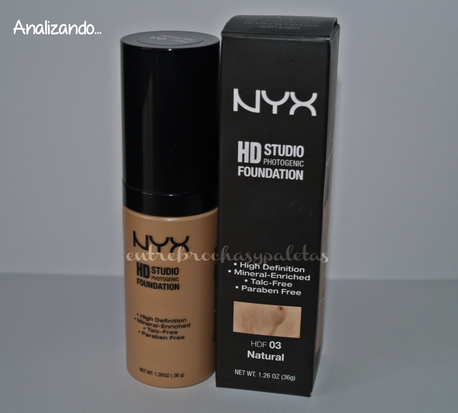 Base HD studio photogenic foundation de Nyx | Impresiones y maquillaje – Entre brochas y paletas | Blog de belleza