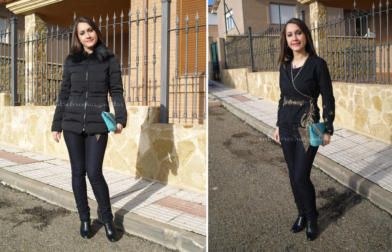 Camisa con bordados y bolso menta | Outfit y maquillaje – Entre brochas y paletas | Blog de belleza