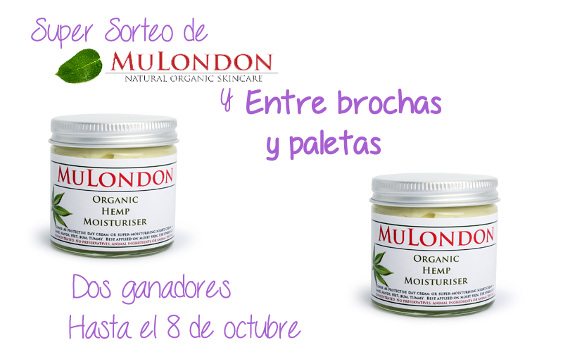 4º Aniversio | Sorteo organic hemp de MuLondon *Cerrado* – Entre brochas y paletas | Blog de belleza