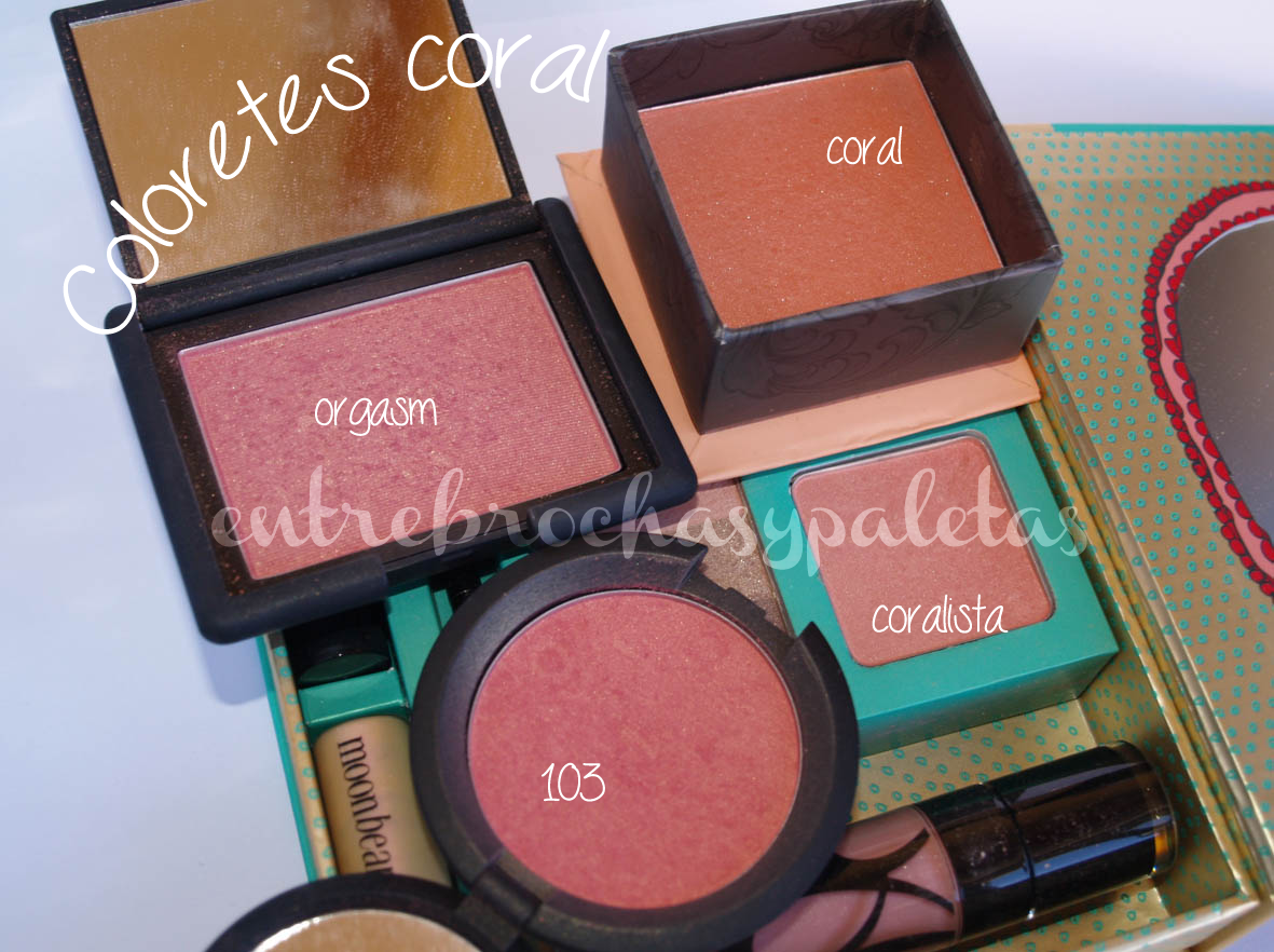 Algunos coloretes coral | Nars, Kiko, Benefit y MeMeMe – Entre brochas y paletas | Blog de belleza