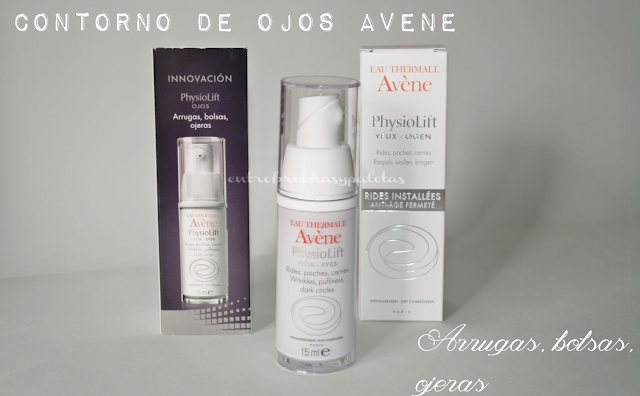 Contorno de ojos Physiolift de Avene | Contra bolsas y ojeras – Entre brochas y paletas | Blog de belleza