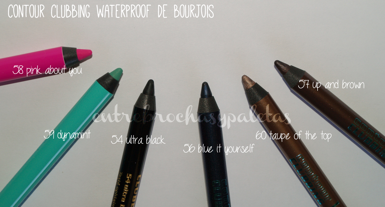 Lápices contour clubbing waterproof de Bourjois – Entre brochas y paletas | Blog de belleza