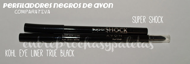 Comparativa Super shock y kohl eye liner de Avon – Entre brochas y paletas | Blog de belleza