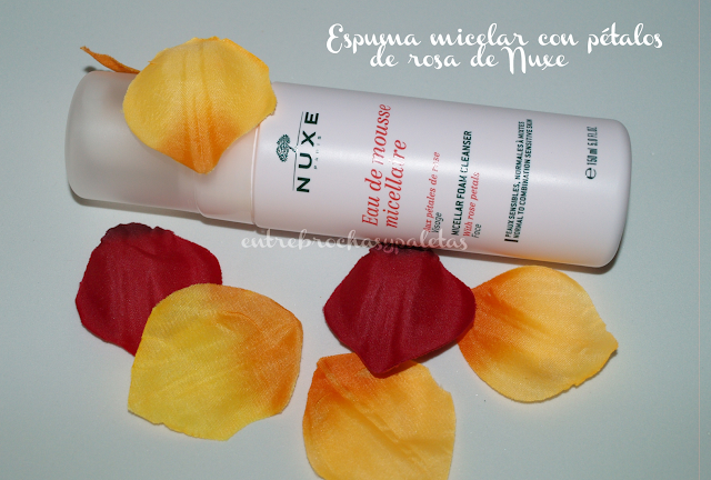 Espuma micelar con pétalos de rosa | Nuxe – Entre brochas y paletas | Blog de belleza