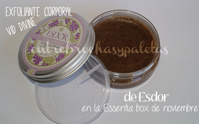 Exfoliante de Esdor, arcilla verde y otros de Essentia box de noviembre – Entre brochas y paletas | Blog de belleza