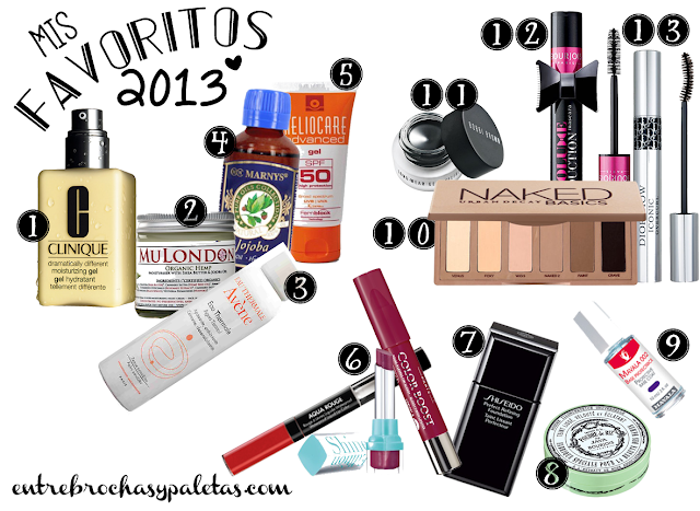 Favoritos 2013 – Entre brochas y paletas | Blog de belleza