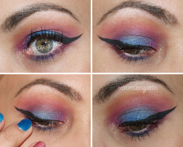 Maquillaje verano rosa, azul y morado – Entre brochas y paletas | Blog de belleza