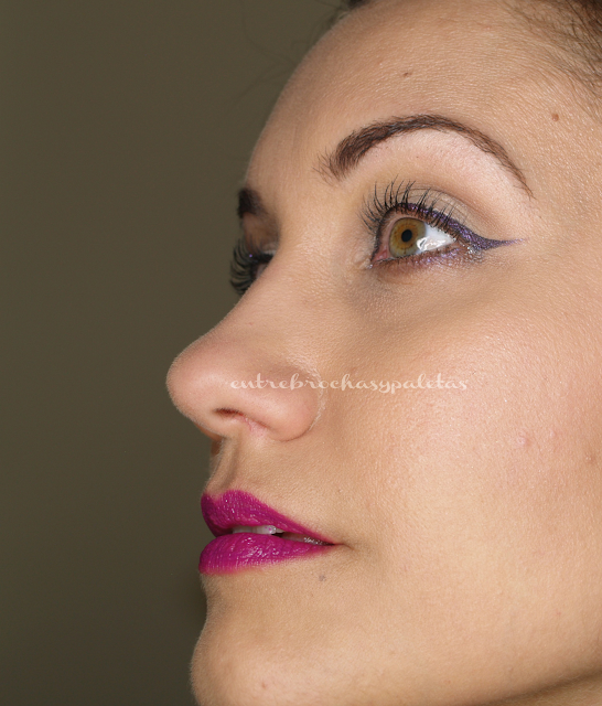 Maquillaje delineado morado – Entre brochas y paletas | Blog de belleza