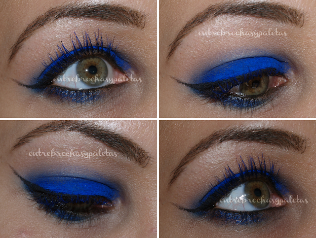 Maquillaje con azul intenso – Entre brochas y paletas | Blog de belleza