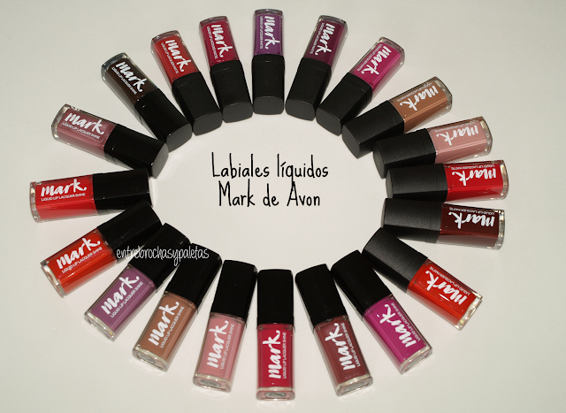 Labiales liquidos Mark de Avon | Brillo y mate – Entre brochas y paletas | Blog de belleza