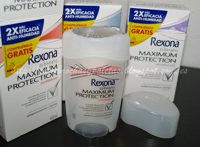 ¿Problemas de sudoración? Maximum protection de Rexona – Entre brochas y paletas | Blog de belleza