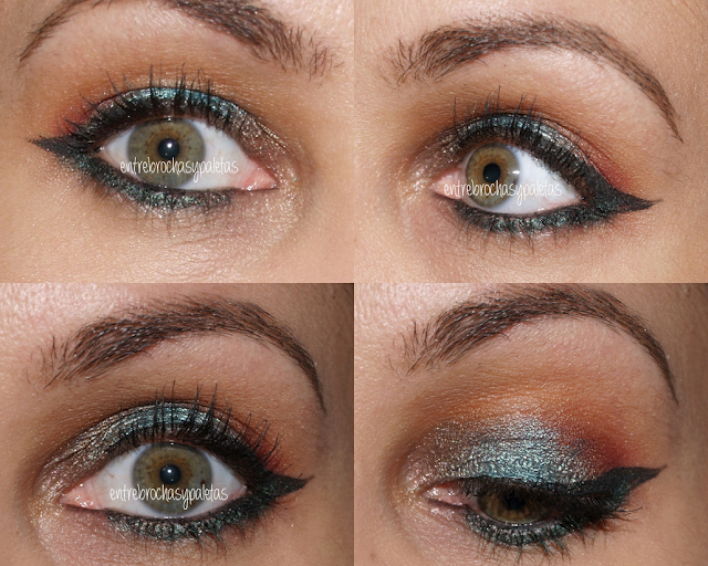 Maquillaje con el pigmento joyful teal de Kiko | Navidad – Entre brochas y paletas | Blog de belleza