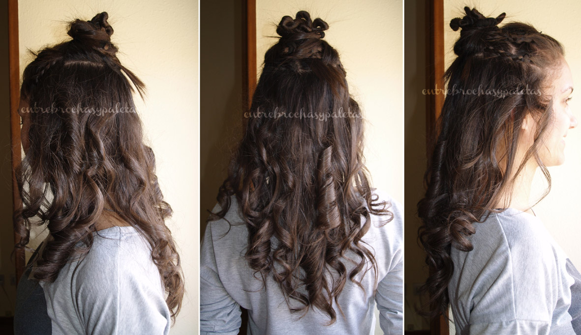 Peinado | Semirecogido con ondas y trenzas | Tutorial – Entre brochas y paletas | Blog de belleza