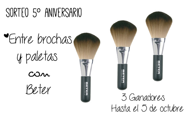 5º Aniversario | Sorteo brocha de maquillaje de Beter ** Cerrado ** – Entre brochas y paletas | Blog de belleza