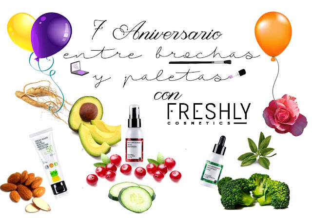 7º Aniversario | Sorteo con Freshly Cosmetics * Cerrado * – Entre brochas y paletas | Blog de belleza