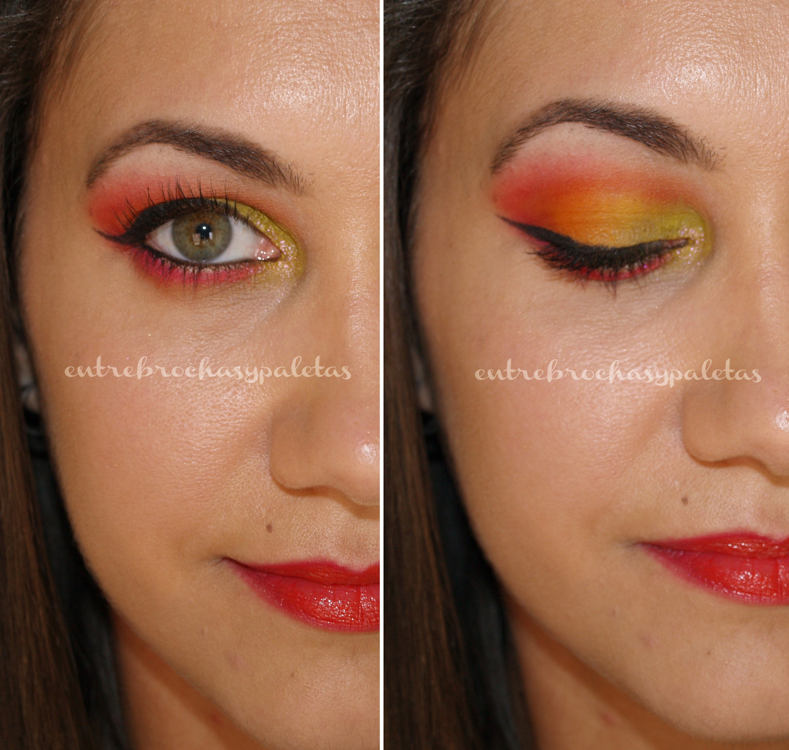 Sunset | Summer makeup tutorial + Vídeo – Entre brochas y paletas | Blog de belleza